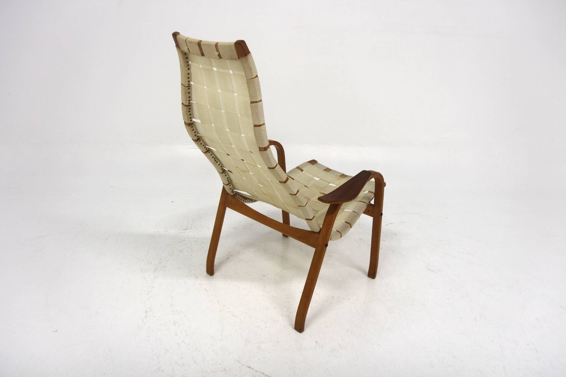 Fauteuil scandinave "Kurva", Yngve Ekström,  ESE-möbler, Suède, 1960