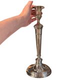 Grand bougeoir en argent massif – France, fin XIXe siècle, style Louis XVI