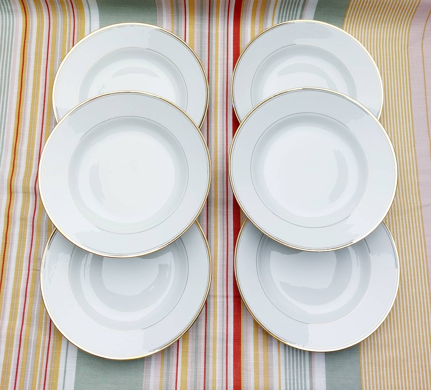 Limoges CG Vierzon porcelain soup plates