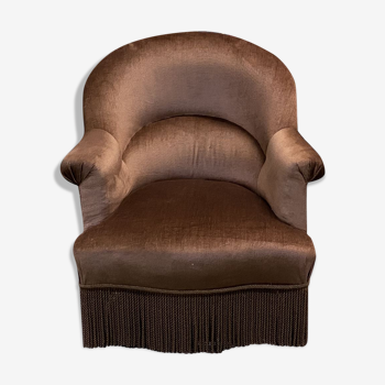 Fauteuil crapaud Napoléon III - fin XIXème