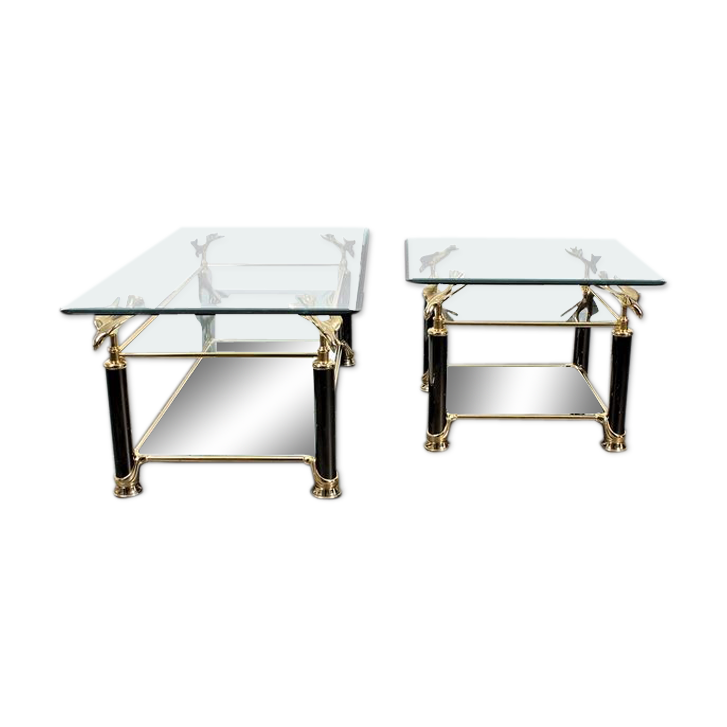 Hollywood Regency style coffee tables (2)