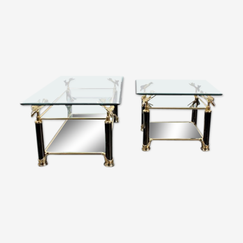Hollywood Regency style coffee tables (2)