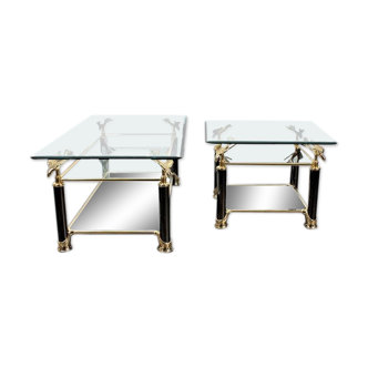 Hollywood Regency style coffee tables (2)