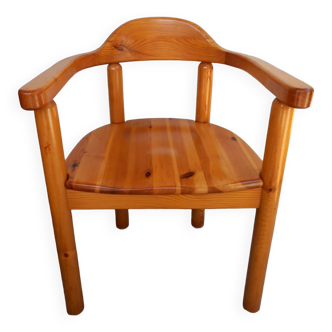 Danish pine chair from the 1980s