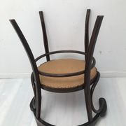 Old curved wooden chair