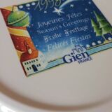 Set of 8 Gien Noël plates