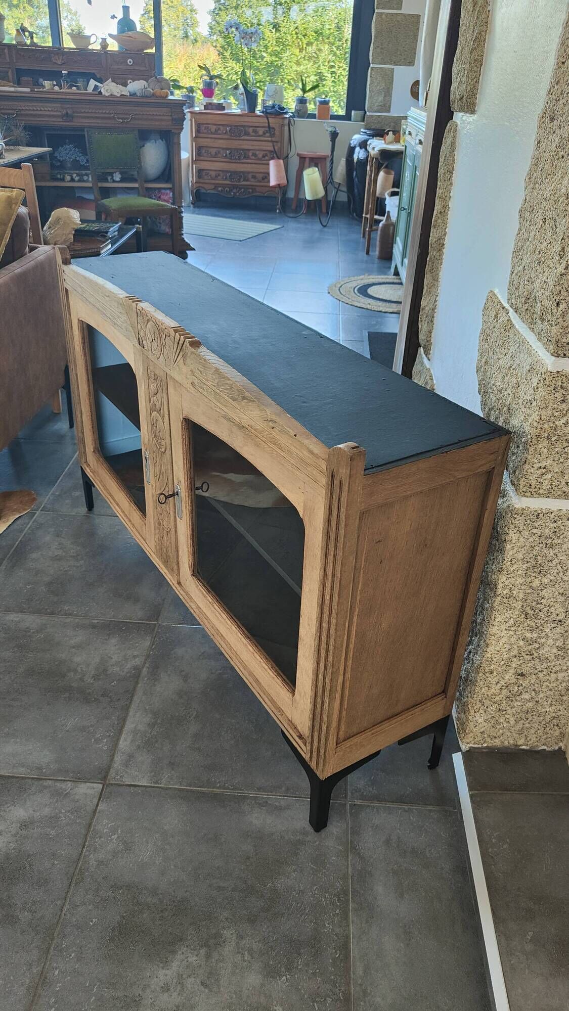 Art Deco buffet in solid oak