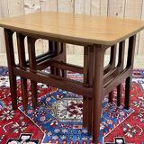 Set of 3 teak nesting tables from the 70s
