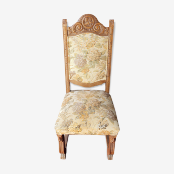 Upholstered wooden chair