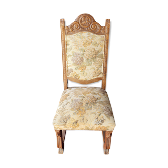 Upholstered wooden chair