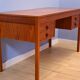 Danish writing desk in teak by Domino Møbler Danmark, 1960s