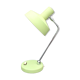 Lampe de table industrielle vintage abat-jour vert aluminium et base, teinte et cou flexibles