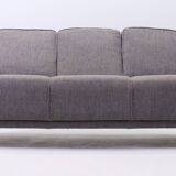 Vintage Scandinavian 3-seater Art Deco canapé in grey fabric – mid-20th century