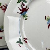 Set of 6 Sarreguemines dinner plates, Bermudes model – circa 1950