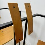 3 old Karl Friedrich Forster raw design chairs model Trix KFF postmodern 70s/80s