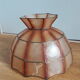 Mother-of-pearl lampshade for suspension