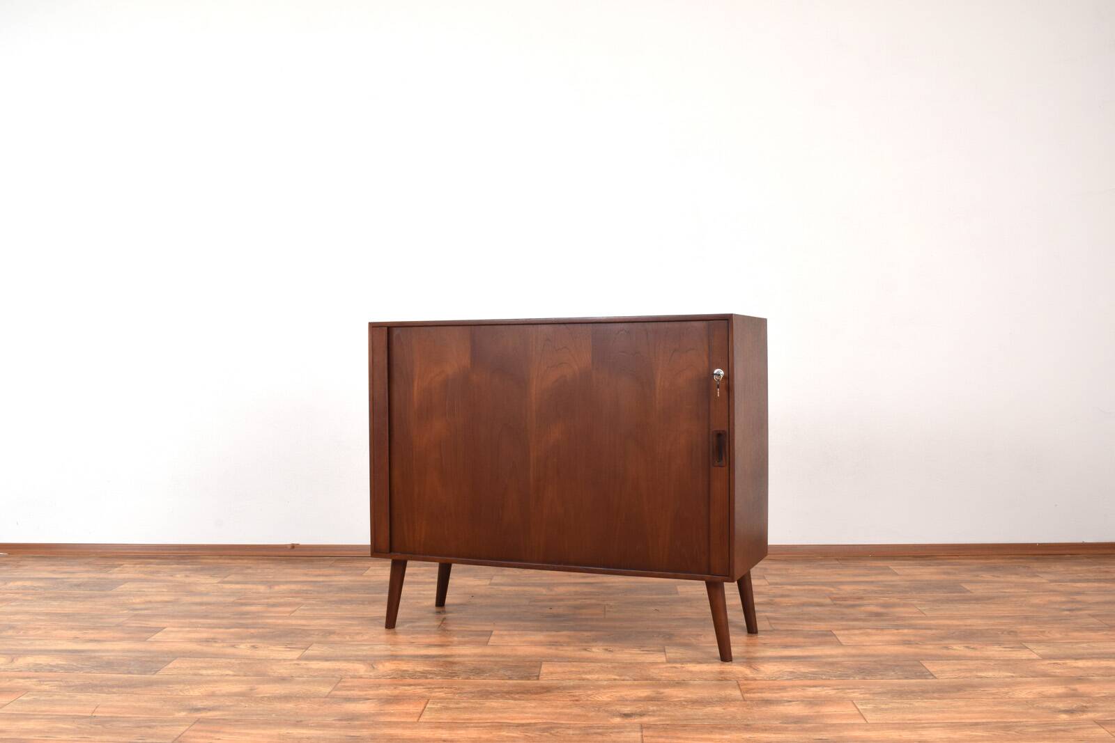 Mid-Century Danish Teak Tambour Doors Sideboard, 1960s