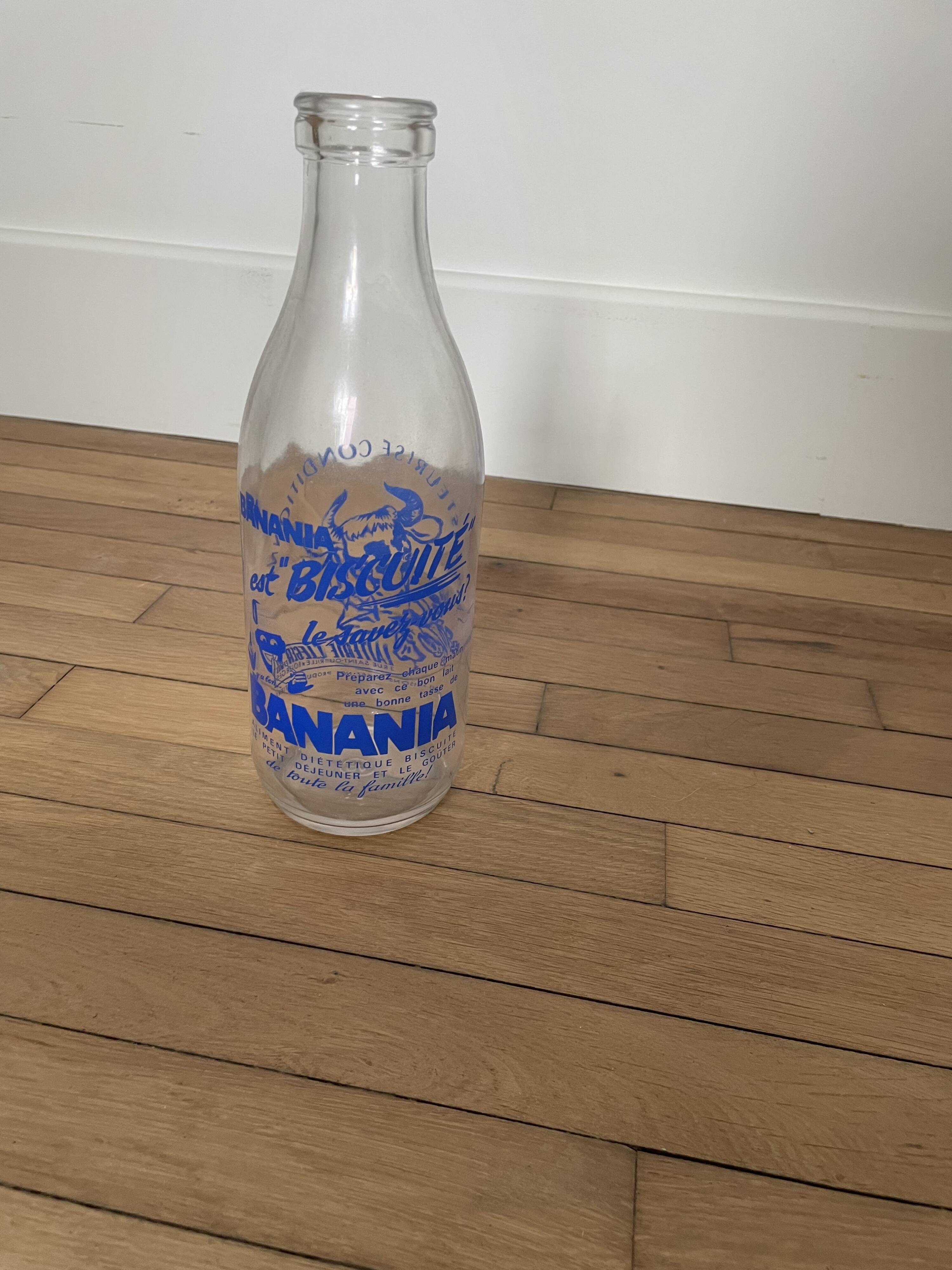 vintage Banania milk bottle 251006