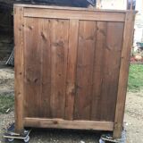 Wooden cabinet with interior doors