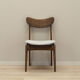 Set of six walnut chairs, Danish design, 60s, production: Denmark