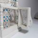 Oriental bird cage 1960 hand-painted wood and metal