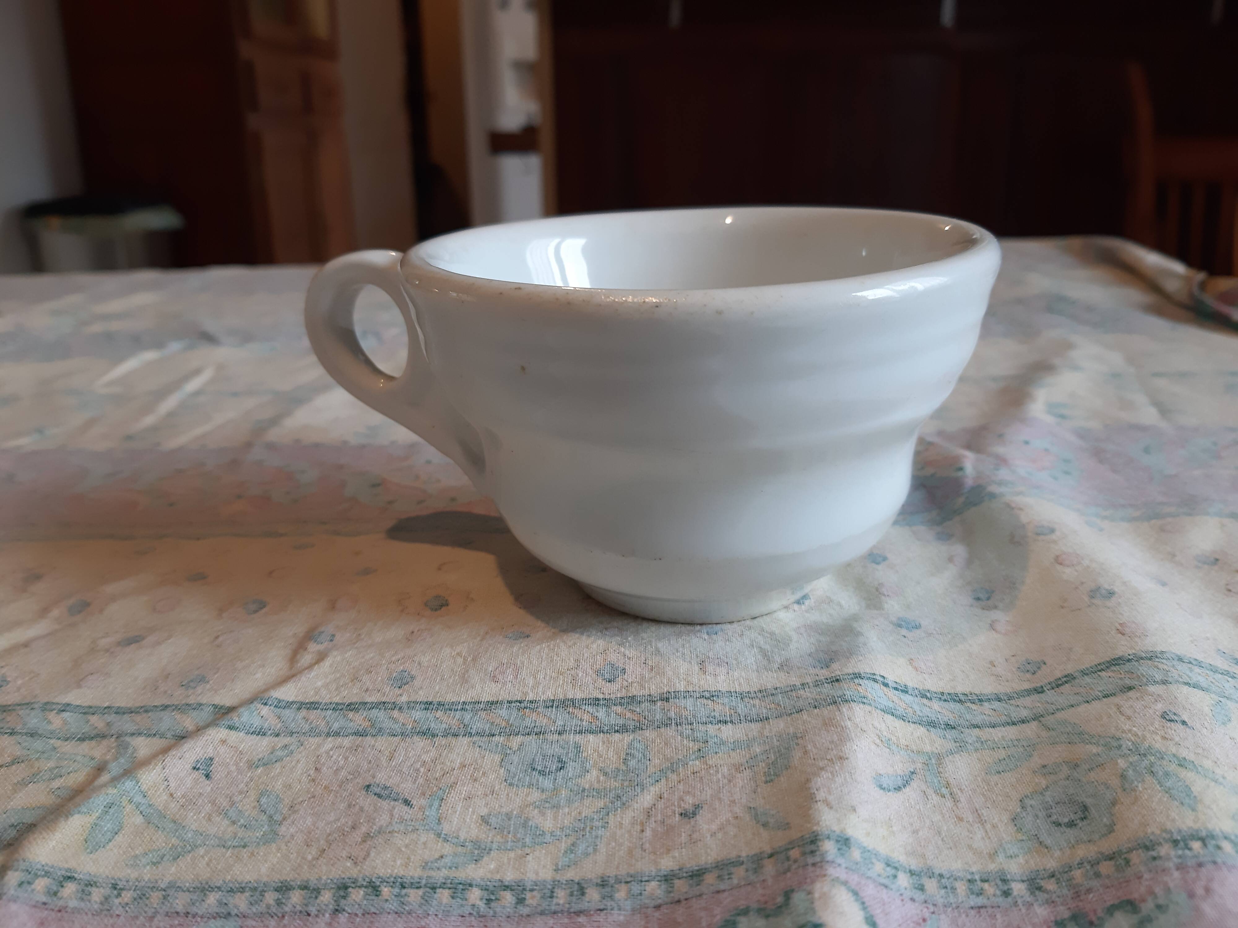 Brulot cup with porcelain chocolate 19th