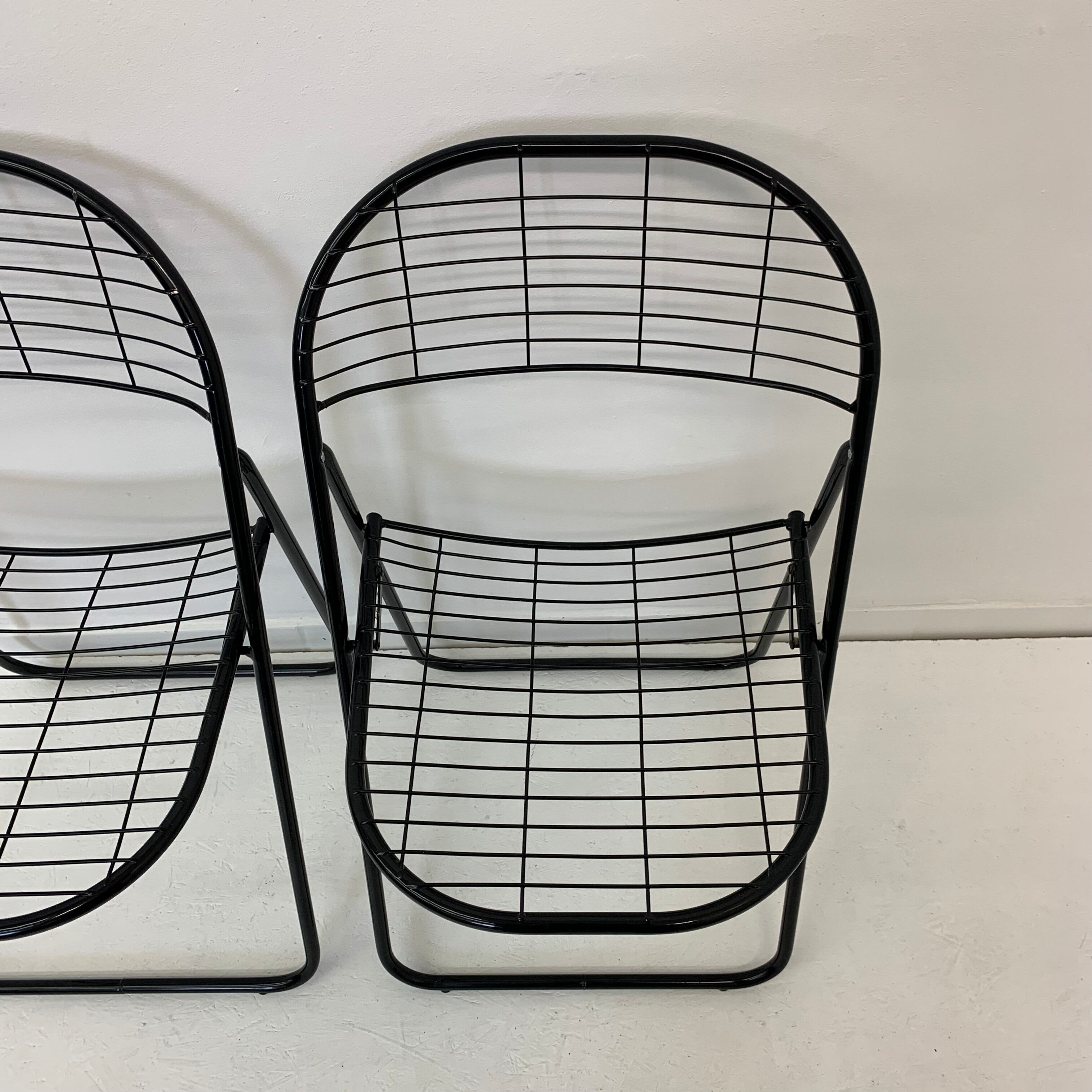 Ensemble de 2 chaises métalliques post-modernes par Niels Gammelgaard pour Ikea, années 1980