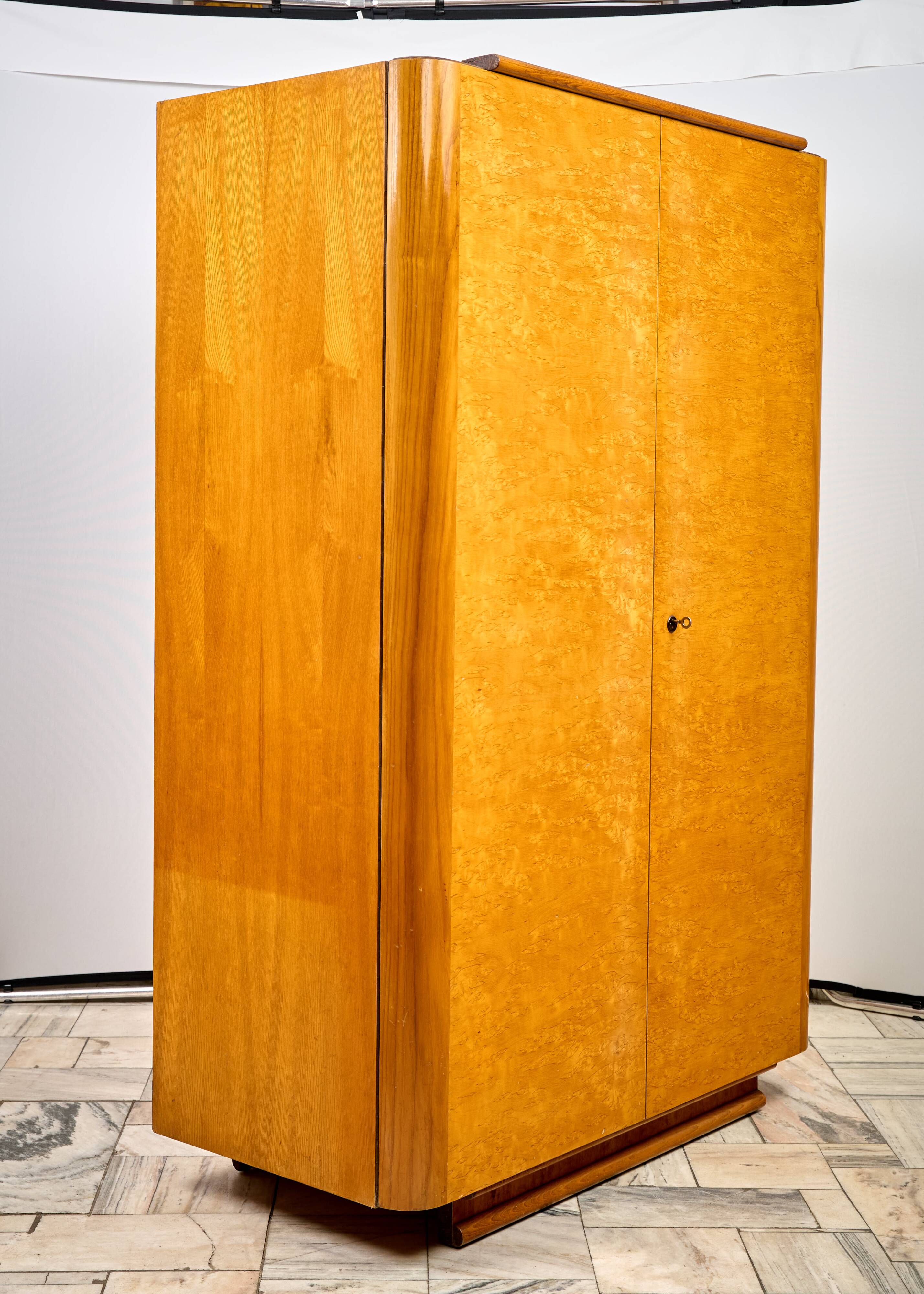 Art Déco Wardrobe by Jindřich Halabala, 1960s, Czechoslovakia