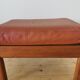 Pair of Dyrlund leather footrest 60s leather