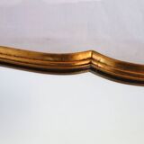 Vintage rocaille or shell gold mirror