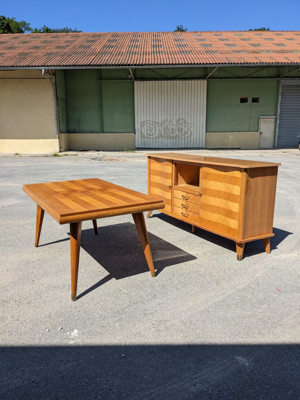Scandinavian design living table, 60s