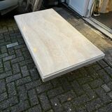 Table basse en travertin vintage