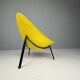 Yellow Tripod Lounge Chair by Ed Merat, France 1956
