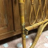 Vintage rattan daybed