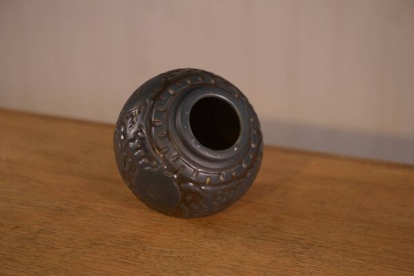 Vase en céramique Art déco par Georges Condé grés Mougin Nancy France 1930'