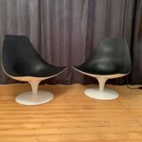 A pair of Moon armchairs by Pietro Arosio, Tacchini, Italy