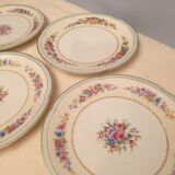 Suite of 4 flat plates Limoges
