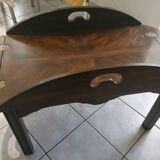 Malouinière coffee table in solid mahogany