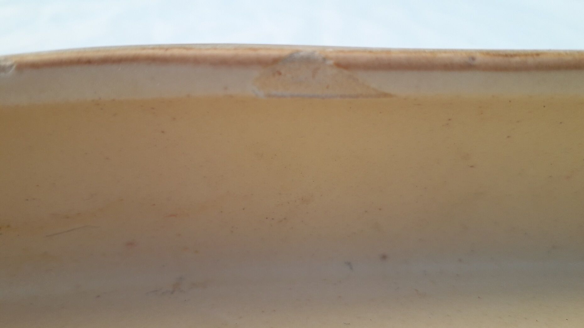 Vallauris ceramic faux wood top