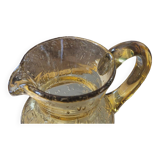 Blown bubble glass pitcher