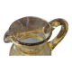 Pichet en verre bullé soufflé