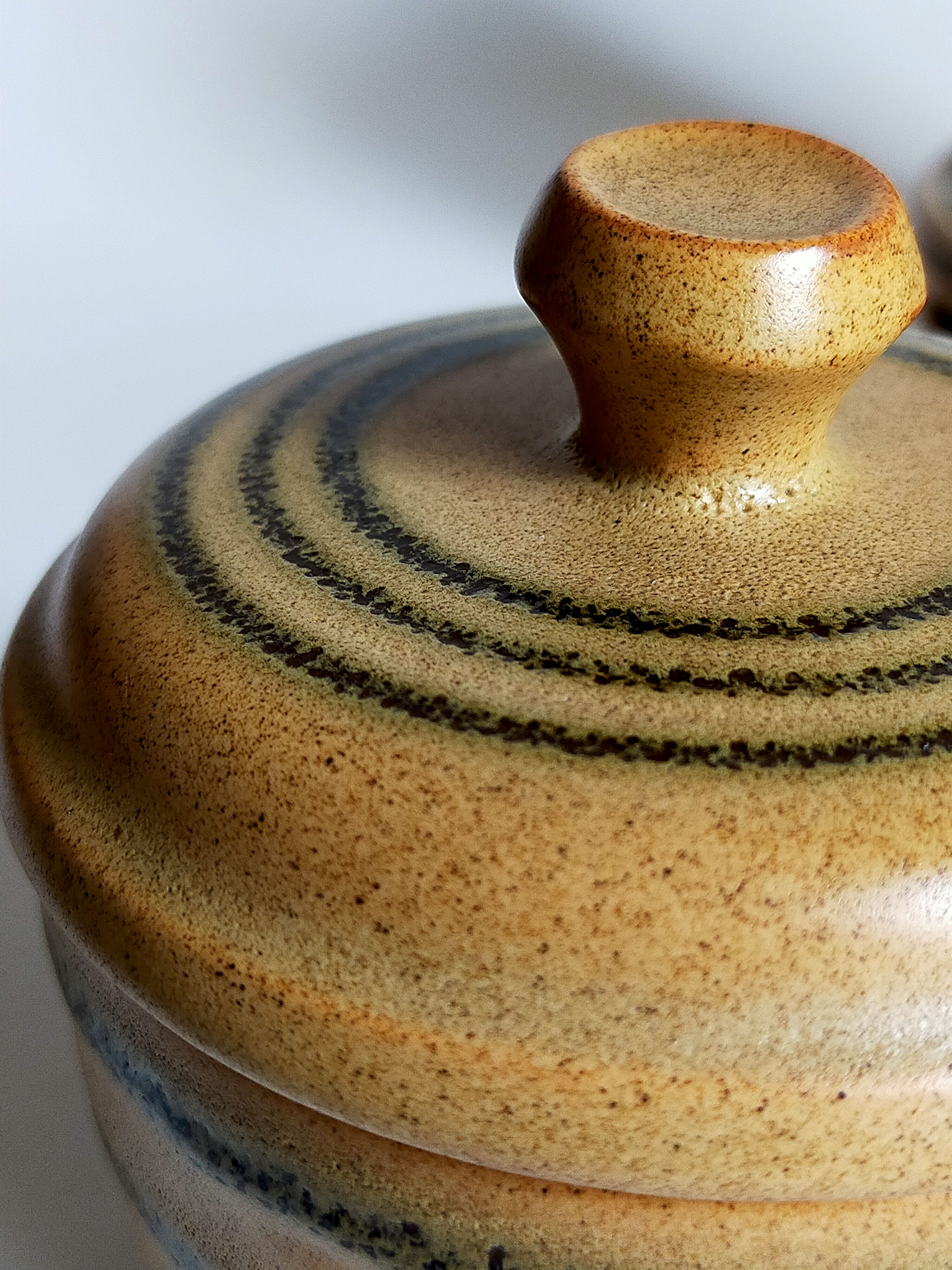 Set coffee cups Sarreguemines sugar bowl and vintage milk pot service"Cottage"