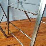 Pair of vintage plexiglass folding chairs 1970