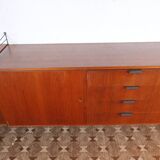 Modular String shelving system Nisse shelf Teak wall shelf 60s