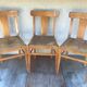 Series of 3 chairs old bistrot 60s vintage