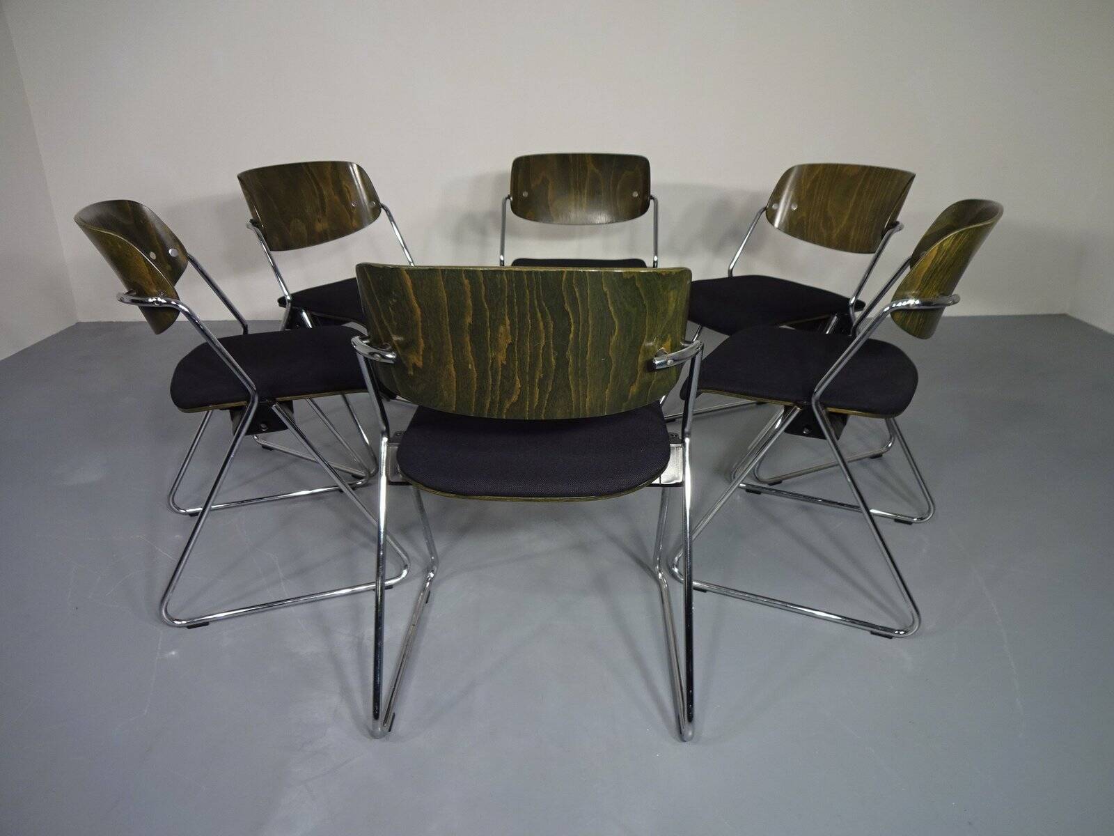 Side Chairs by Georg Leowald for Wilkhahn, 1960s, Set of 6