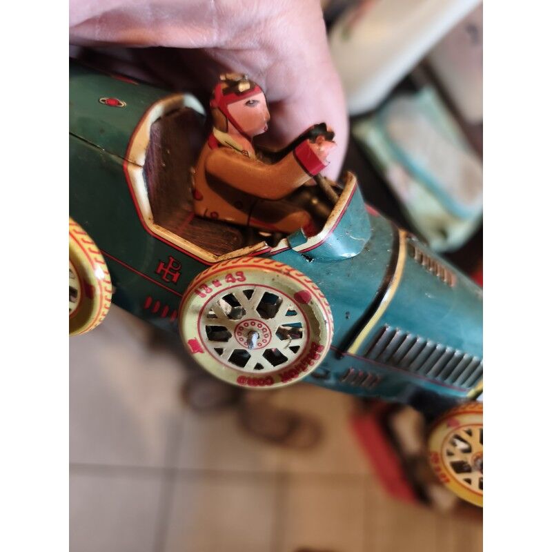Vintage tin toy wind-up car: Ballor Cord