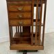 20th Century Mahogany Revolving Bookcase with Marquetry Top