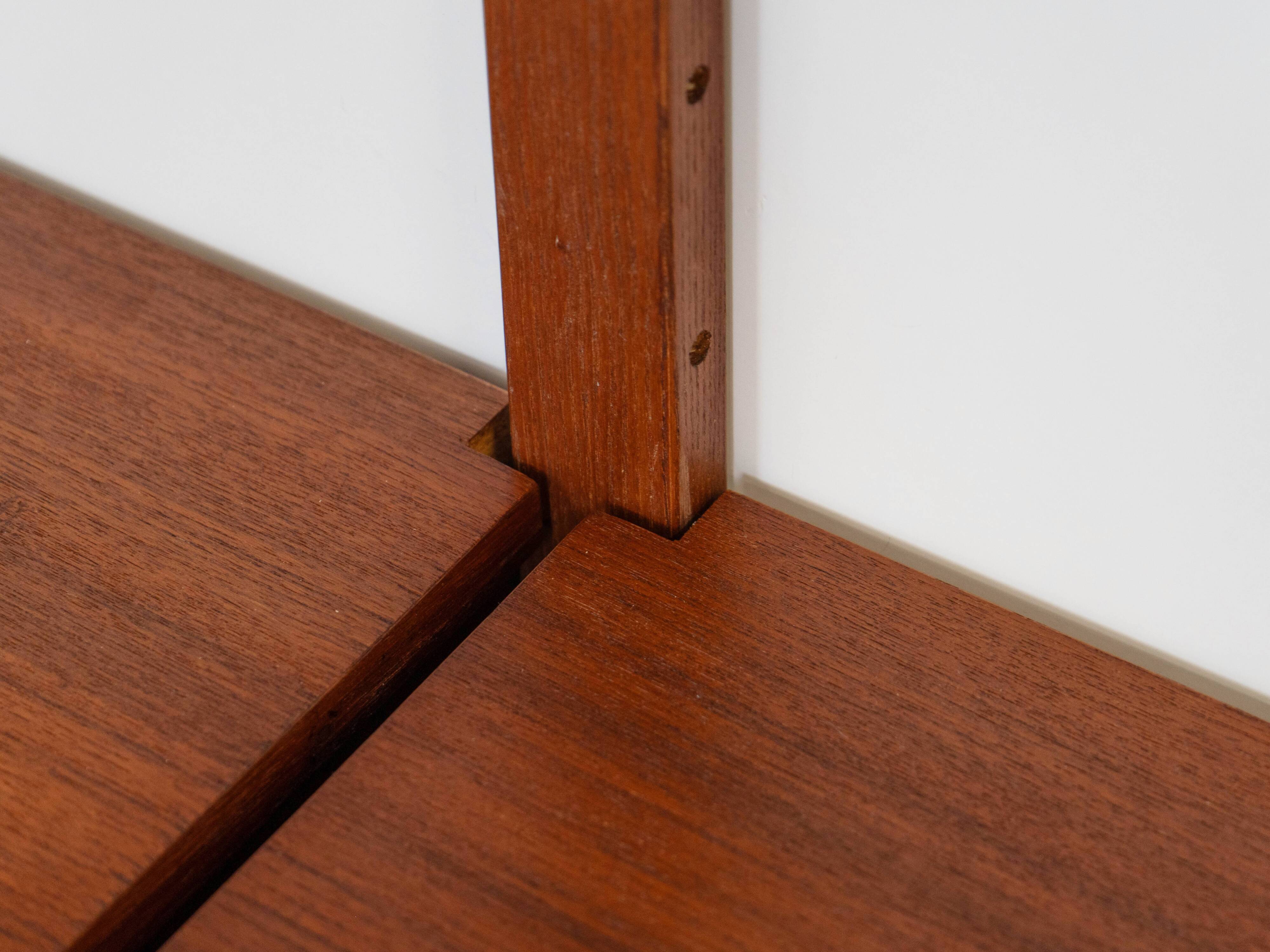 Teak modular shelving unit, Danish design, 1960s, made in Denmark