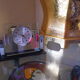 Quartz reclining clock, Swiss movement, WMC brand in its original cabinet